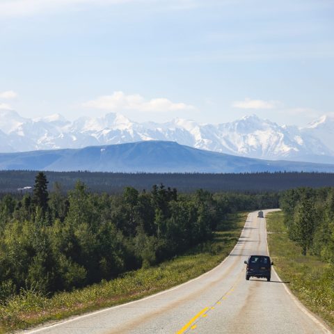 a view of a mountain road