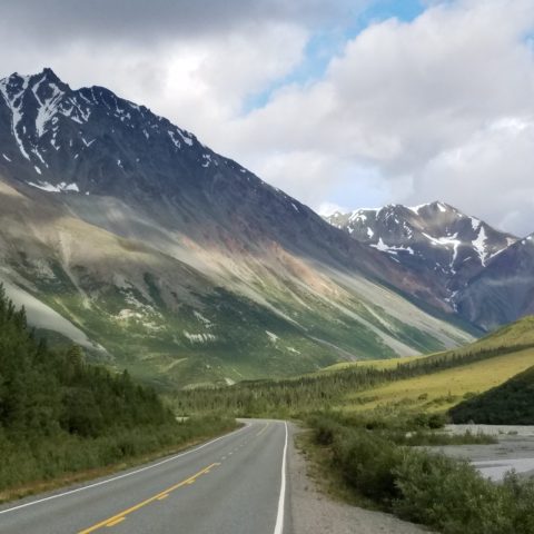 a view of a mountain road