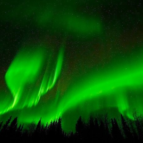 a close up of a green light